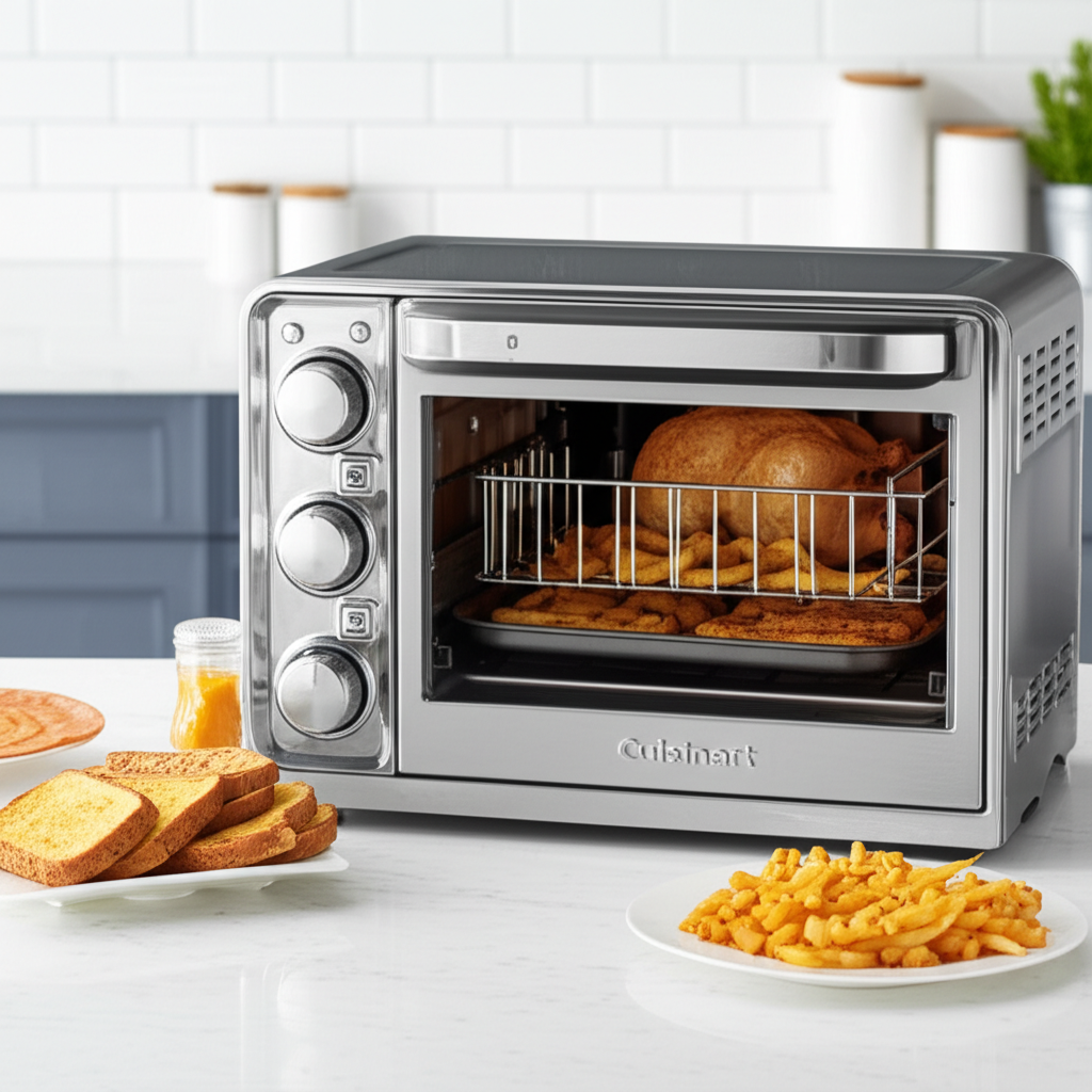 Generate a high-quality, relevant image prompt for an article about: Cuisinart Digital Air Fryer Toa
