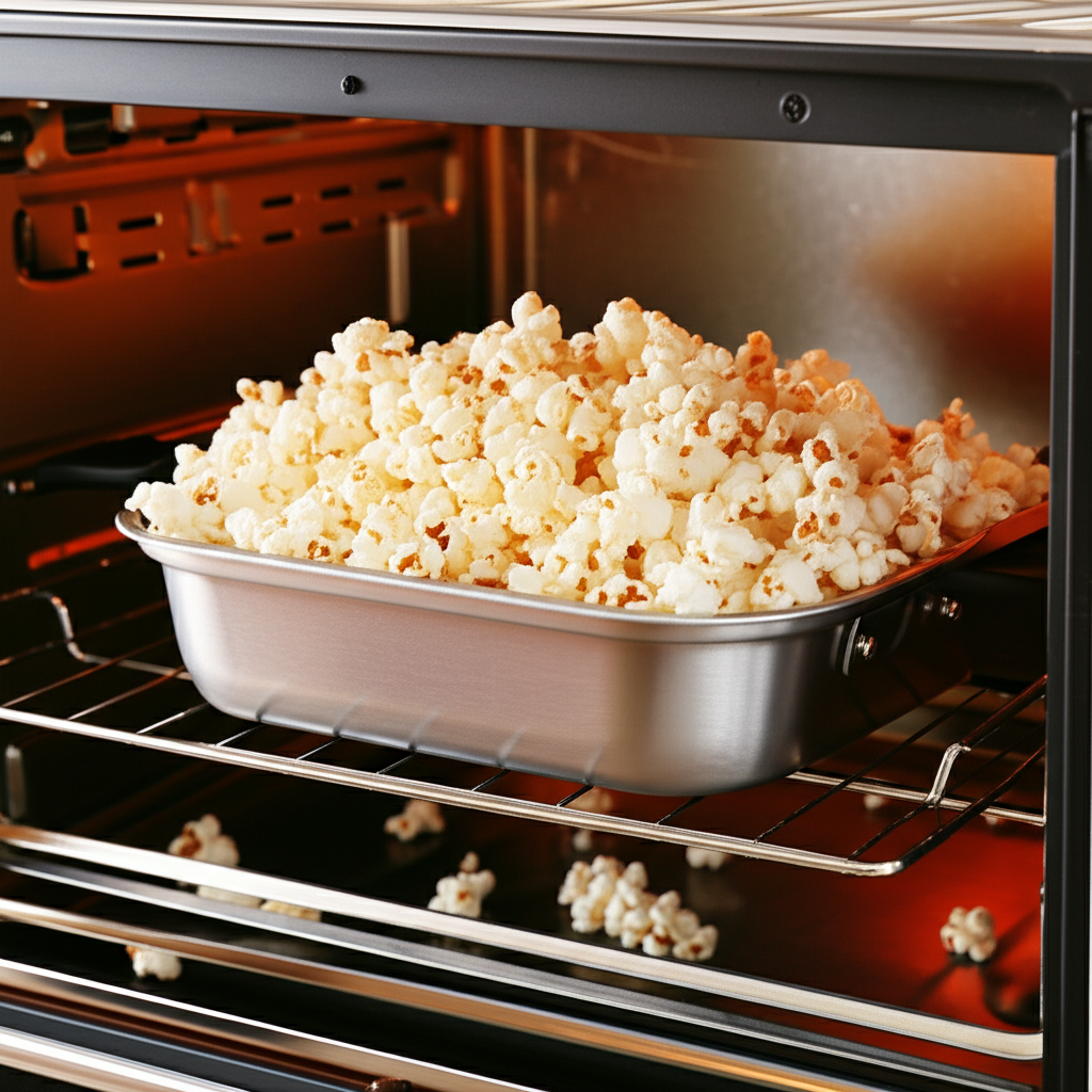 Generate a high-quality, relevant image prompt for an article about: Can You Pop Popcorn In A Toaste