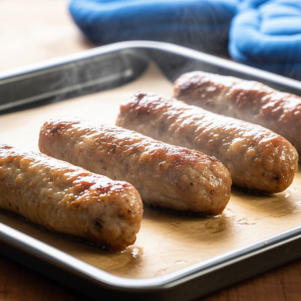 Generate a high-quality, relevant image prompt for an article about: Can You Cook Breakfast Sausage